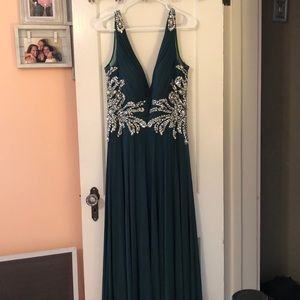 Emerald Green Prom Gown